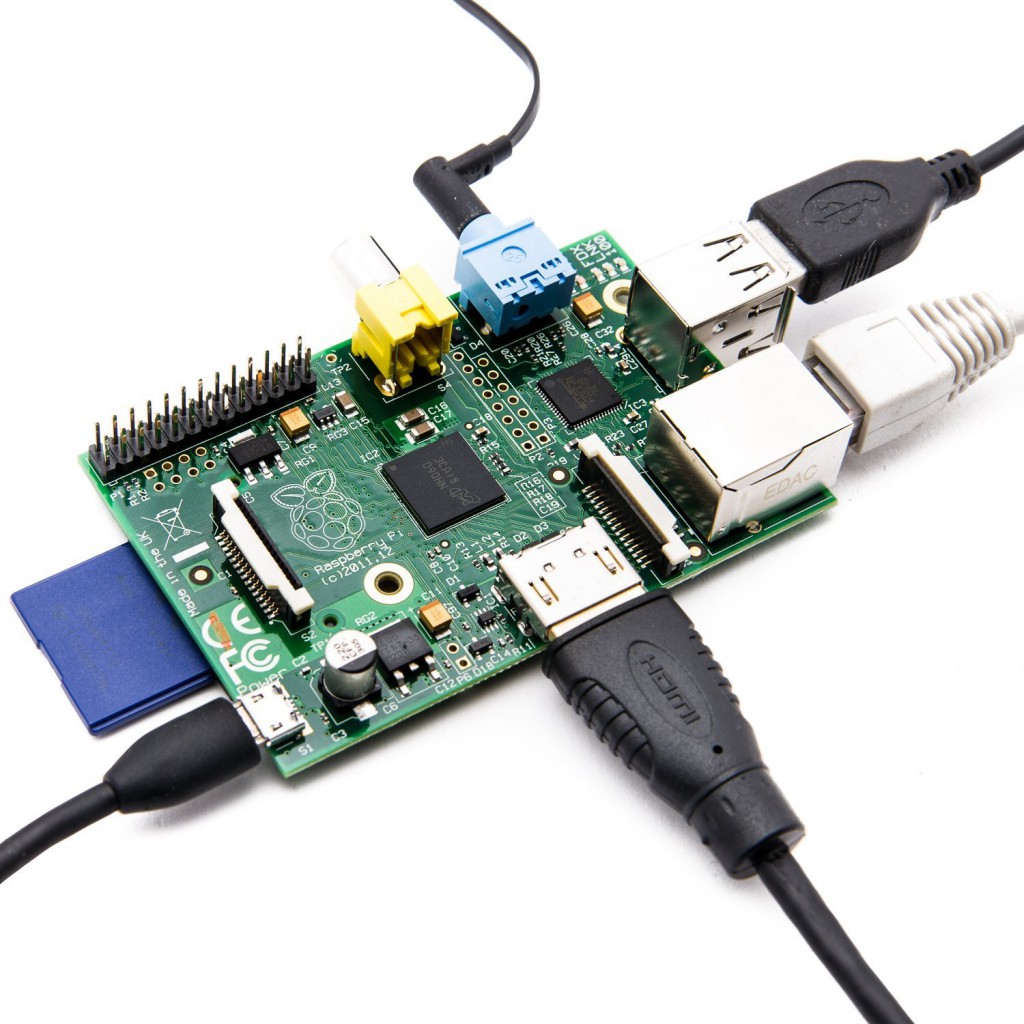 Raspberry Pi RBCA000 Mainboard wired